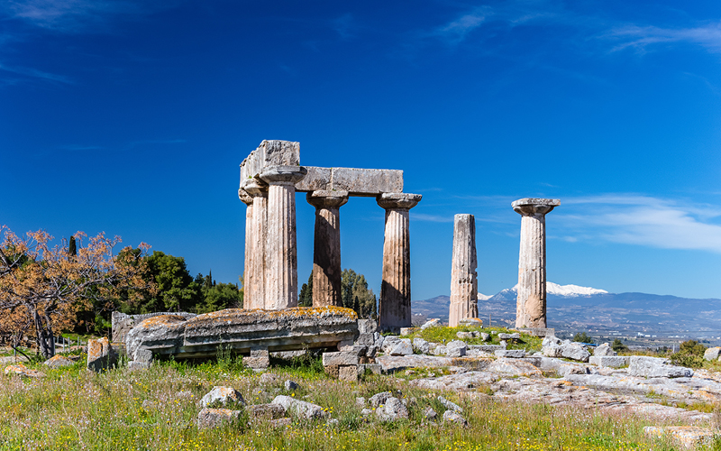 Ancient Corinth Greece 800 x 500px